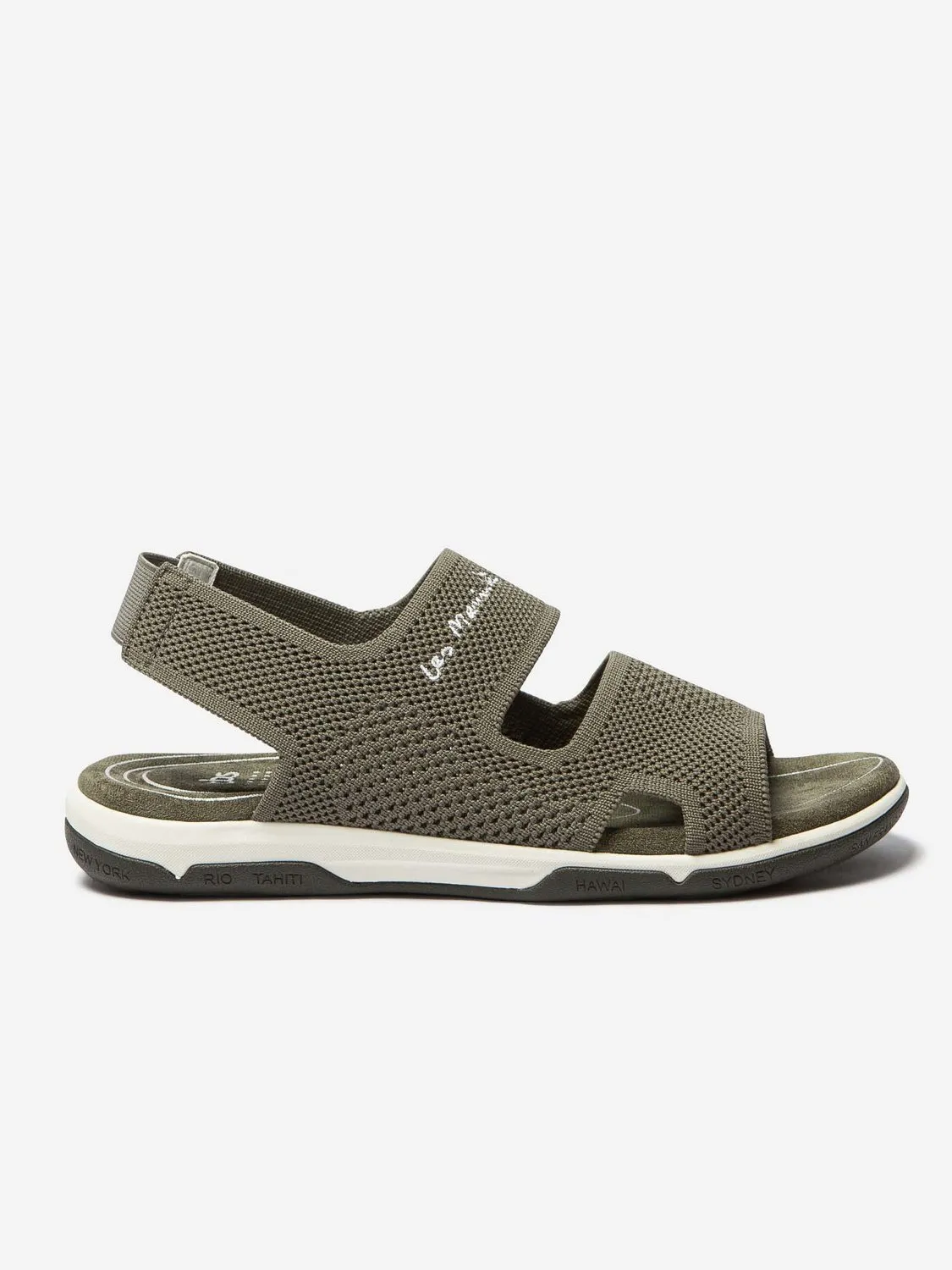 Sandales Femme Tige Tricotéé Textile Recyclé Kaki tbs