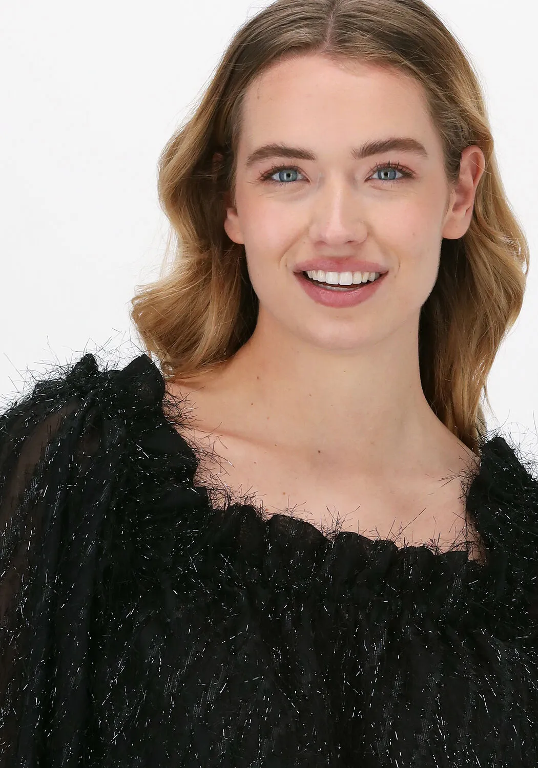 selected femme blouse slfantea ls top g en noir
