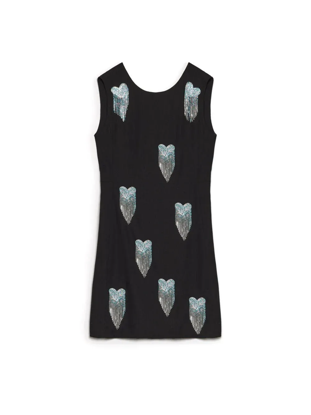 Sister Jane DREAM - Muse Heart Mini Dress - Coal Black