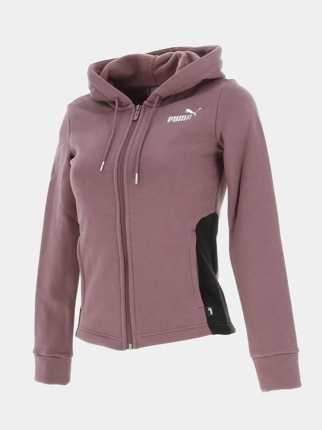 Survêtement veste zippée legging violet femme - Puma | wimod