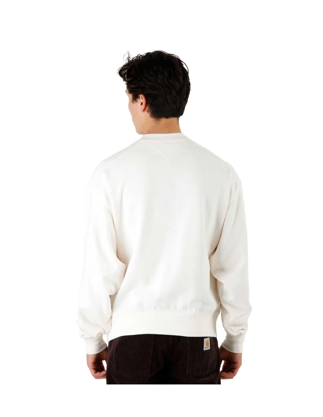 Sweat homme Tommy Jeans Ref 58745 YBH Blanc