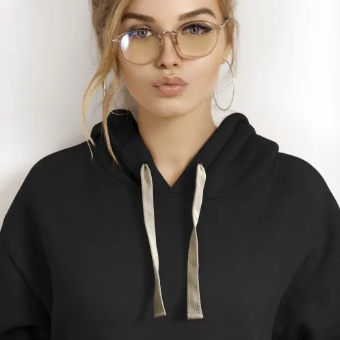 Sweat à capuche floqué en coton bio et polyester - 300g - HOODIE - Vertlapub