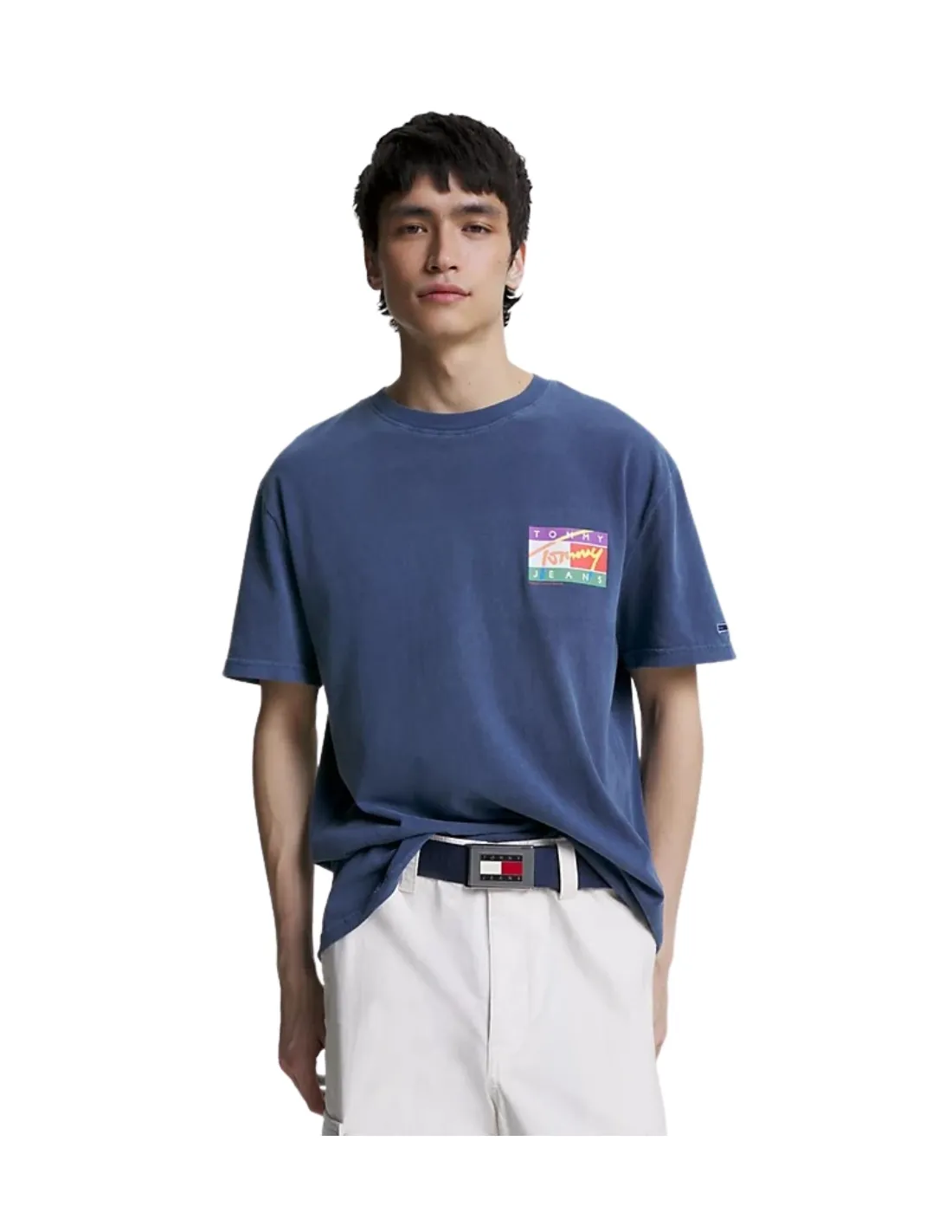 T shirt homme Tommy Jeans Ref 60218 Marine