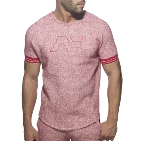 T-shirt Mottled Jumper - rouge - ADDICTED : vente T-shirt manches c...