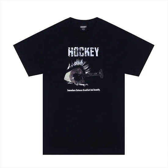 TSHIRT HOCKEY BREAKFAST INSANITY TEE BLACK - Hutchis