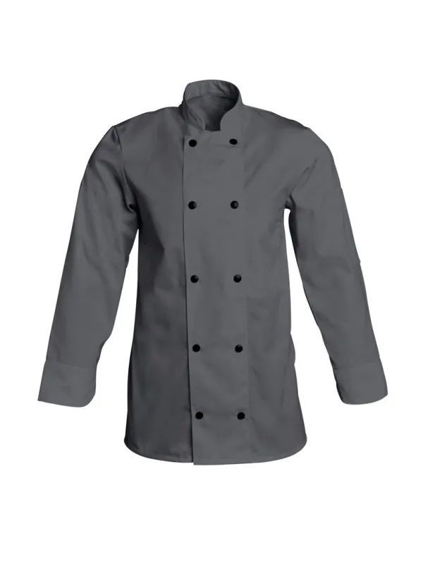 Veste de cuisine Grise manches longues Mixte FABRICE