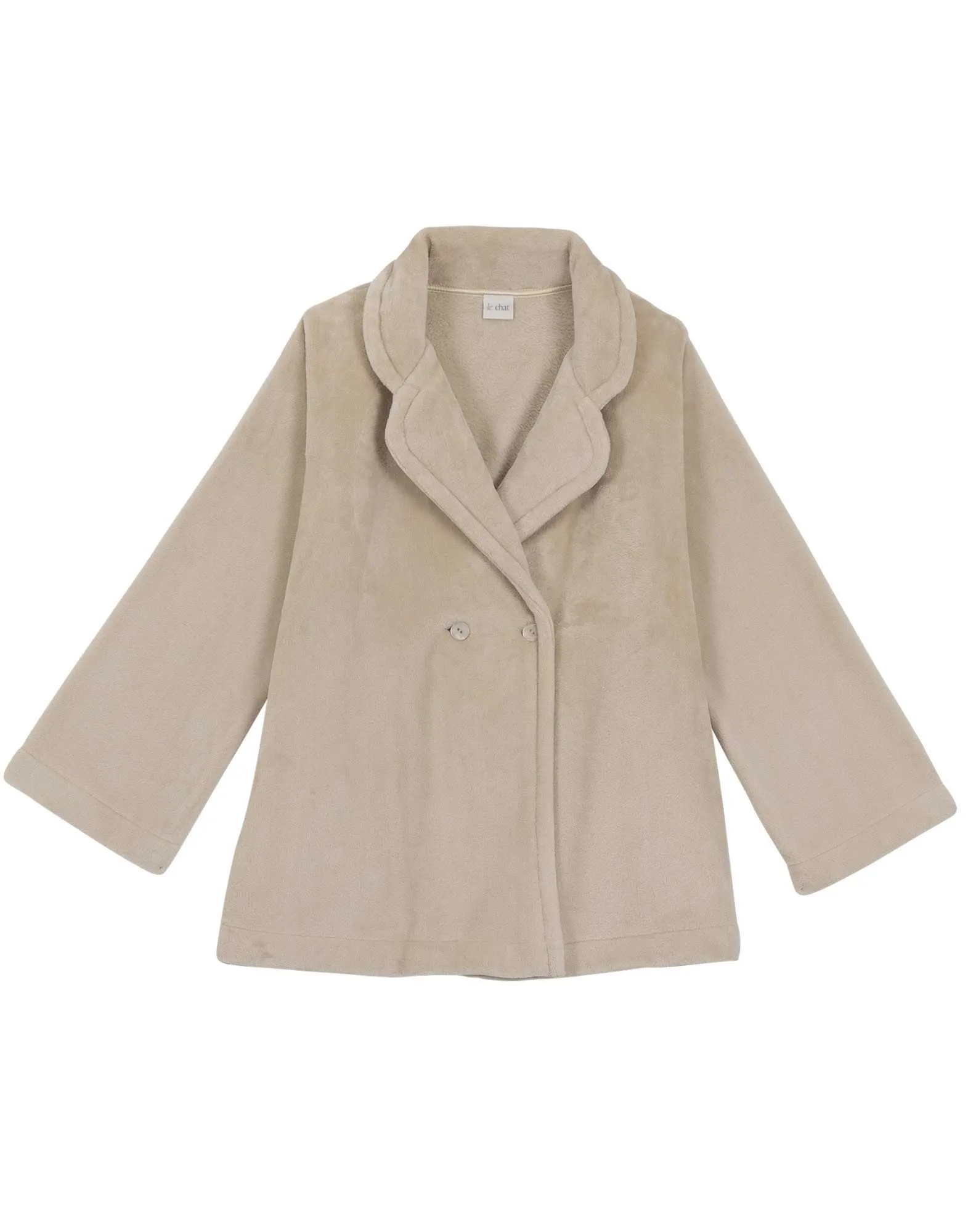Veste en peluche flanelle ESSENTIEL H77A coquille