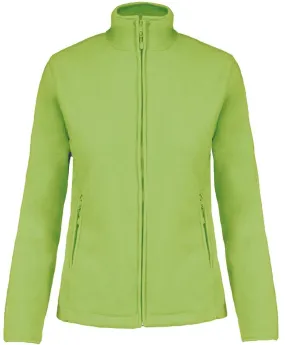 Veste micropolaire zippée - Femme - K907 - vert lime 