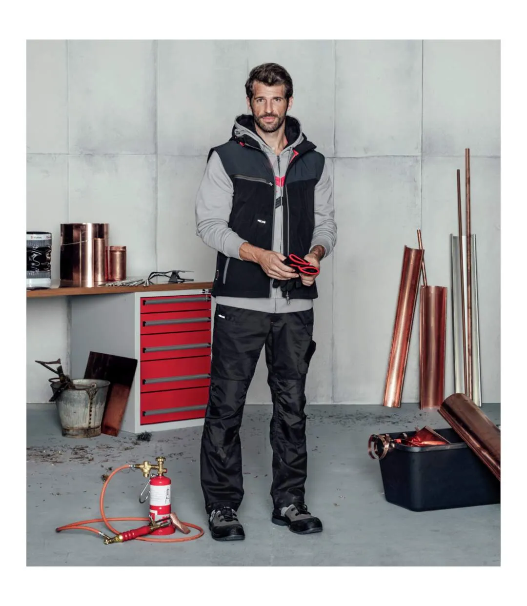 Veste Softshell de travail Stretch X Würth MODYF noire