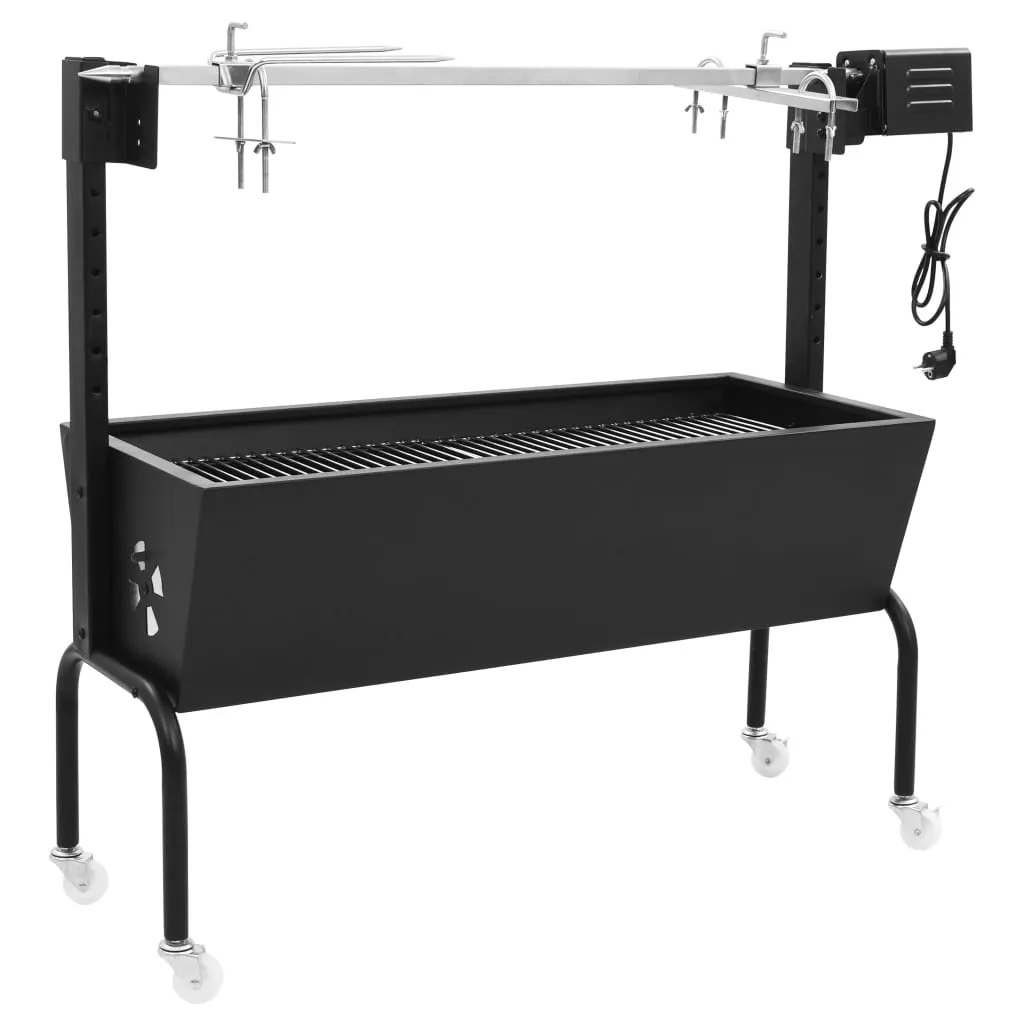 vidaXL Rôtissoire pour barbecue électrique Acier inoxydable | vidaxl-fr