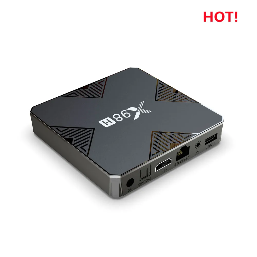 X98H Smart TV Box Android 12 ATV OS Avec TÉLÉCOMMANDE VOCALE BT Allwinner H618 Quad Core A53 Prise En Charge 4K Wifi6 Décodeur D